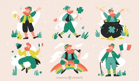 Vector Graphics Illustrations, Irish Flag, Mo Design, Graphic Projects, Line Art Design, Motion Graphic, Art Trends, Vector Artwork, Layout Template