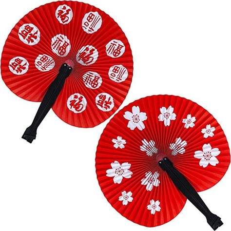 Paper Fans Oriental Hand Fans Folding Handheld Fans for Asian Chinese Lunar New Year Wedding Festival Decor New Year Party Decorations, Paper Hand Fans, New Year Wedding, Chinese New Year Party, Chinese Lunar New Year, New Year's Party Decorations, Chinese Paper, Festival Decor, Chinese New Year Decorations