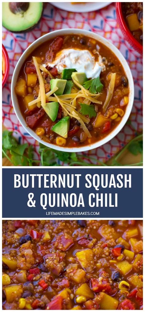 Butternut Squash Crockpot, Butternut Squash And Quinoa, Black Beans And Quinoa, Slow Cooker Quinoa, Squash Chili, Fall Crockpot, Butternut Squash Quinoa, Butternut Squash Chili, Fall Crockpot Recipes