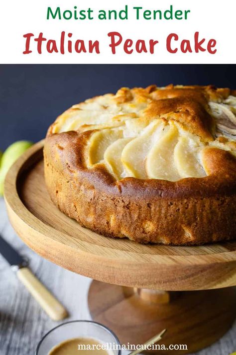 Italian Pear Cake Recipe Pear Cake Recipes, Mascarpone Cake, Pear Dessert, Cake Delicious, Pear Cake, Italian Cake, Pear Recipes, Gateaux Cake, Baby Blog