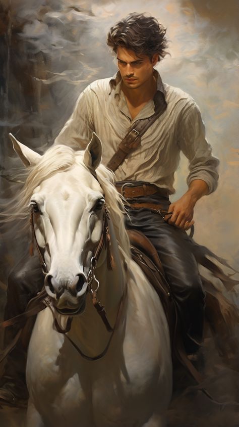 Spanish Handsome Young Man Riding a Horse #Spanish #handsome #man #guy #avatar #wallpaper Avatar Wallpaper, Man On Horse, Riding A Horse, Character Inspiration Male, New Fantasy, Fantasy Male, Fantasy Armor, Cute Couple Art, Handsome Man