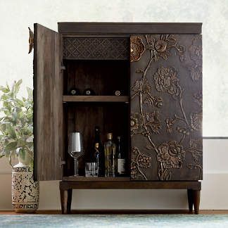 Small Bar Cabinet, Frontgate Outdoor Furniture, Frontgate Outdoor, Expandable Dining Table, French Retro, Quality Cabinets, Bottle Storage, Building A New Home, Accent Cabinet