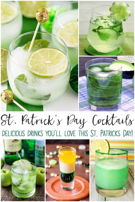 St Patrick’s Cocktails Recipes, St Patrick’s Day Cocktails Easy, St Patrick's Cocktails, St Pattys Cocktail, Green Themed Cocktails, St Pattys Day Cocktail, March Madness Cocktails, Saint Patrick’s Day Cocktails, St Patrick's Day Charcuterie Board Ideas