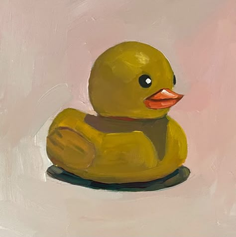 Rubber Duck Drawing, Duck Drawings, Ducky Duck, Duck Drawing, Funny Art Prints, 3d Art Drawing, Duck Art, New Mommy, Wood Slice Art