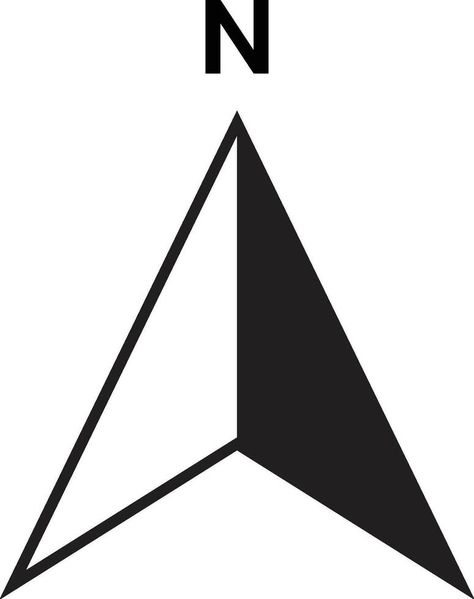 North Arrow Architecture, North Symbol, Compass Png, North Logo, Compass Arrow, North Compass, North Arrow, Compass Graphic, Architecture Symbols