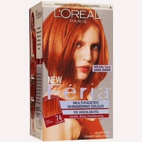 How To Get Red Hair, Loreal Paris Feria, Strawberry Red Hair, Feria Hair Color, Vidal Sassoon Hair Color, Brown To Blonde Balayage, Copper Blonde, Dyed Red Hair, Bright Red Hair