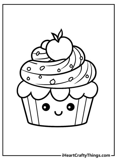 Cupcake Coloring Pages (100% Free Printables) Basic Cupcake Recipe, Novelty Cupcakes, Cupcake Coloring Pages, Raspberry Cupcakes, Most Popular Desserts, Fancy Cupcakes, Light Cakes, Giant Cupcakes, Strawberry Cupcakes