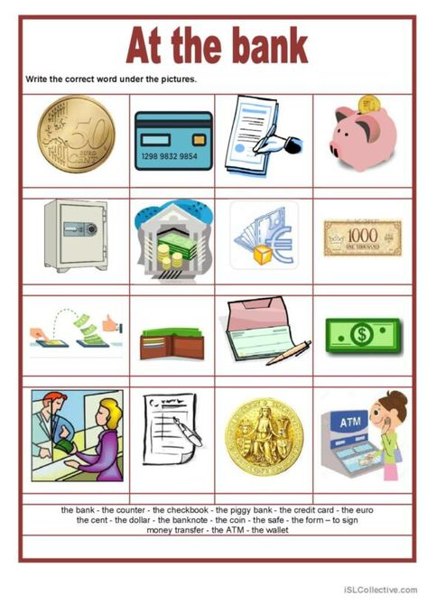 349 Bank English ESL worksheets pdf & doc Articles Worksheet, Matching Worksheets, Banking Services, Vocabulary Worksheets, Educational Worksheets, Esl Worksheets, List Template, Home Learning, Student Activities