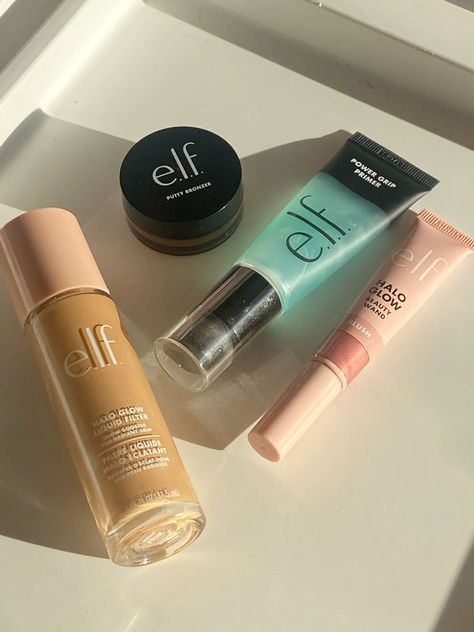 elf cosmetics - @ugc.withgia Elf Make Up, Elf Makeup Brand, Makeup Cosmetics Products, Elf Makeup Products Aesthetic, Elf Products Makeup, Make Up Aesthetic Products, Elf Cosmetics Aesthetic, Elf Aesthetic Makeup, Elf Makeup Aesthetic