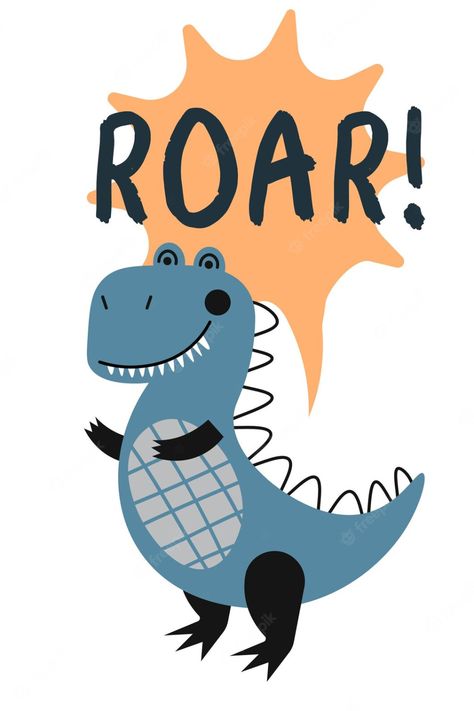 Cute Dinosaur Illustration, Dino Illustration, Dinosaur Ideas, Dinosaur Vector, Dino Icon, Ski Design, Posters Design, Funny Letters, Kids Labels