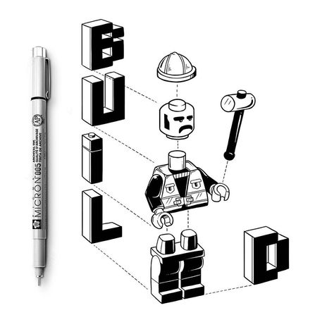 Nuno Gomes on Instagram: “•INKTOBER• Day 5>> Build 🔨#inktober #inktober2019 #build #lego #minecraft #calligraphy #type #illustration #drawing #cartoon #draw…” Lego Characters, Peace Gesture, Minecraft, Lego, Building, Drawings, Instagram, Art