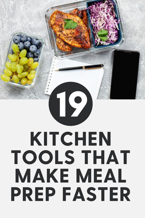 Get organized and healthy by meal prepping! Here are the kitchen tools that will make meal prepping easier & faster. Meal Prep Essentials Tools, Meal Prep Tools, Easy Margarita Recipe, Meal Planning App, Best Meal Prep, Freezer Meal Prep, Dinner Prep, Cooking Game, Work Lunch