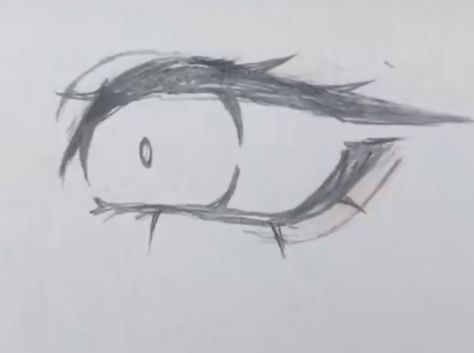 Eye drawing Drawn Eyes Anime, How To Draw Easy Bodies, Eyes Drawing Looking Up, How To Draw Scared Eyes, Dizzy Eyes Drawing, Yandere Eyes Drawing, How To Draw Happy Eyes, Eye With Wings Drawing, How To Draw A Smile With Teeth