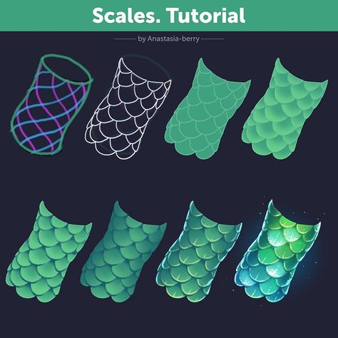 Scales. Tutorial | Patreon How To Draw Scales Dragon, How To Draw Dragon Scales, How To Draw Dragon Talons, How To Paint Scales, Scale Drawing Tutorial, How To Draw Snake Scales, Fish Scales Drawing, Dragon Scales Drawing, How To Draw A Dragon