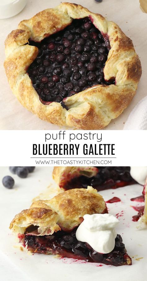 Blueberries Puff Pastry, Blueberry Phyllo Dessert, Puff Pastry Recipes Blueberries, Blueberry Galette Easy, Puff Pastry Dessert Blueberry, Blueberry Phyllo Recipes, Puff Pastry Blueberry Recipes, Blueberry Puff Pastry Recipes, Puff Pastry Blueberry