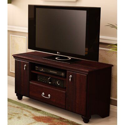 South Shore Noble 48" TV Stand Mahogany Tv Stand, Tv Stand With Doors, Tv Stand Set, Large Tv Stands, Eco Friendly Cleaning Products, Large Tv, Cool Tv Stands, Dark Mahogany, Business Furniture