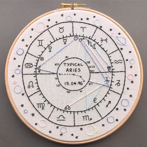 I found this on Google images a while ago and didn't save the info, if it's yours message me and I will take this down. Aries Embroidery, Aries Baby, Embroidery Stitches Beginner, Diy Embroidery Patterns, Happy Birthday To Us, Needlework Patterns, Thread Painting, Instagram Happy Birthday, Embroidery Craft