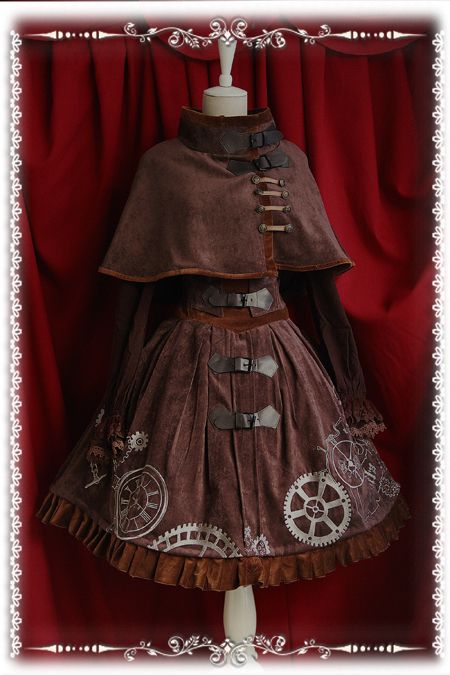 Infanta Time Machine Steampunk Style Lolita Corset JSK Steampunk Diy, Elf Kostüm, Moda Steampunk, Kule Ting, Mode Steampunk, Velvet Corset, Steampunk Dress, Idee Cosplay, Steampunk Cosplay