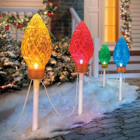 Symphony of Lights Christmas Pathway Lights-Set of 4 Multi Colored Christmas Lights Outdoor Deck, Christmas Lights Outdoor Gate, Best Outdoor Christmas Lights Porch, Christmas Yard Target, Best Outdoor Christmas Lights Ranch, Christmas Yard Displays Overstock, Outdoor Christmas Lights On Rustic Fence, Multi Colored Big Bulb Outside Christmas Lights On House, Lsrge Plastic Christmas Ornaments For Outside