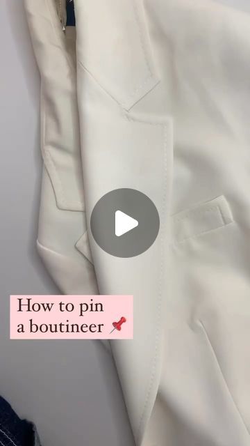 Flower Moxie on Instagram: "Are you intimidated by pinning a boutonniere?  Let us help!  Always start by pushing the pin away from the body, next try to find shorter pins like Pixie Pins, lastly, always pin at the top and the bottom  #diybride #diyflowers #diywedding #flowermoxie #whiteflowers #greenery #flowertutorial" How To Pin Boutonniere, How To Pin A Boutonniere On A Shirt, How To Pin A Boutonniere, Flower Moxie, Boutonniere Pins, Diy Brides, Flower Tutorial, At The Top, Diy Flowers