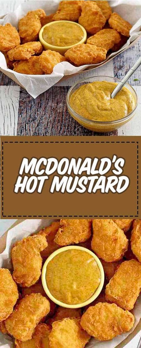 Hot Mustard Dipping Sauce, Sauce For Chicken Nuggets, Mcdonalds Hot Mustard, Chicken Nuggets Sauce, Chinese Sauce, Mcdonalds Recipes, Beef Cutlets, Salsa Tomatillo, Hot Mustard