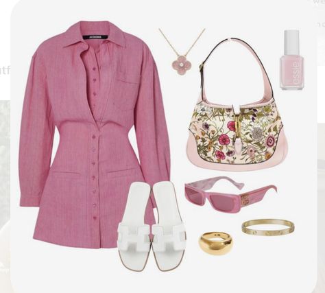 Mode Inspo, Looks Chic, Summer Fashion Outfits, Pink Outfit, Lookbook Outfits, Teen Fashion Outfits, Polyvore Outfits, Outfits Casuales, Cute Casual Outfits