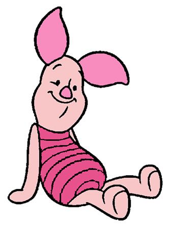 Winnie-the-Pooh / Characters - TV Tropes Piglet Drawing, Piglet Clipart, Piglet Cartoon, Disney Clip Art, Disney Piglet, Piglet Disney, Winnie The Pooh Drawing, Piglet Winnie The Pooh, Disney Clipart