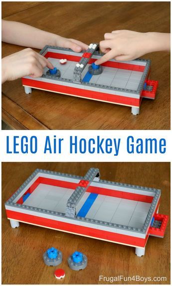 Lego Air Hockey, Lego Projects Instructions, Lego Projects For Kids, Diy Lego Builds, Lego Building Ideas Easy, Fun Lego Ideas, Lego Instructions Step By Step, Lego Gadgets, Lego Build Ideas