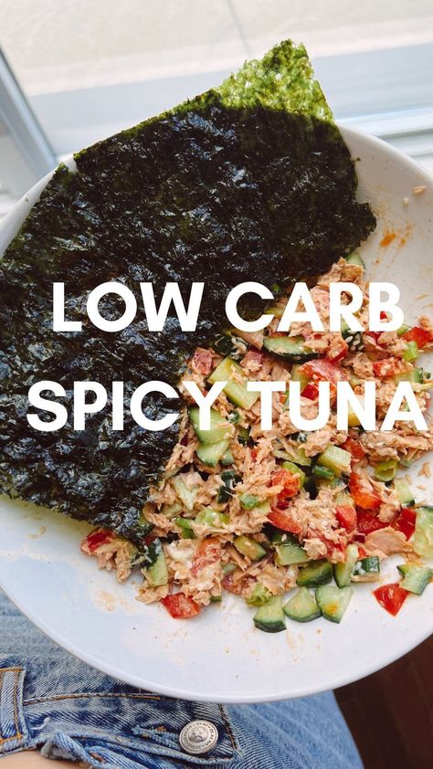 Seaweed Snacks Recipes, Seaweed Wraps, Tuna Wraps Recipes, Tuna Healthy, Healthy Tuna Recipes, Can Tuna, Avocado Mayo, Seaweed Wrap, Protein Veggies