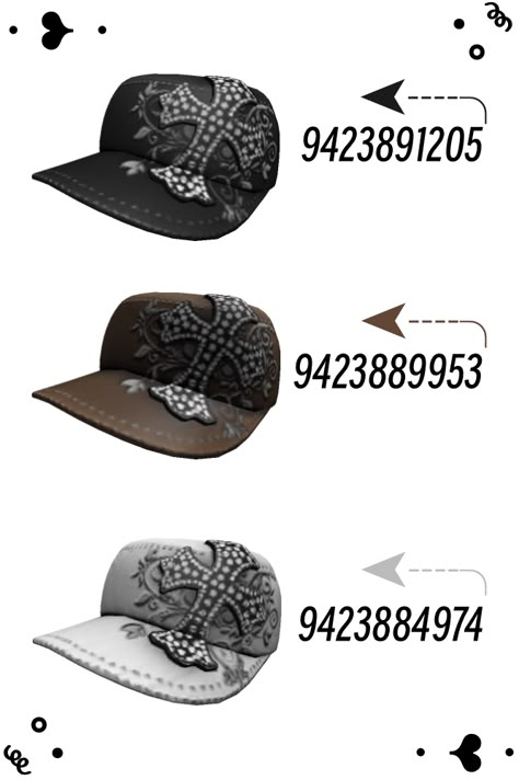 Berry Ave Cap Codes, Accessories Codes, Avatar Clothes, Cap Code, Roblox Accessories, Gucci Cap, Coding School, Roblox Code, Outfit Codes