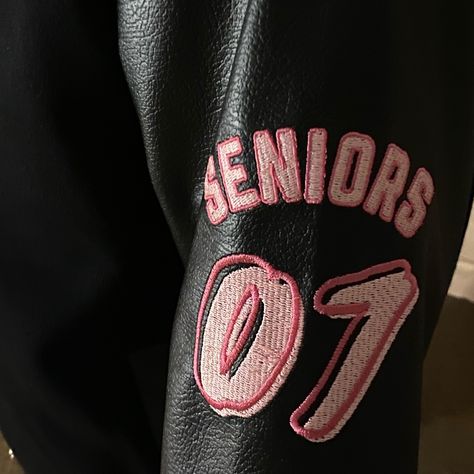 senior jackettt🎀💖✨✨ #seniorjacket #senior2025 l seniors 2025 l class of 2025 l varsity jacket l UAE seniors Senior Varsity Jacket, Graduation Jacket, Seniors Jacket, Seniors 2025, Senior Jackets Patches, Senior Jackets, Pink Clouds Wallpaper, Clouds Wallpaper, Class Of 2025