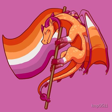 Lesbian Pride Flag, Cute Dragon, Lesbian Art, Flag Sticker, Happy Pride, Rainbow Flag, My Brain, Pride Flag, Flag