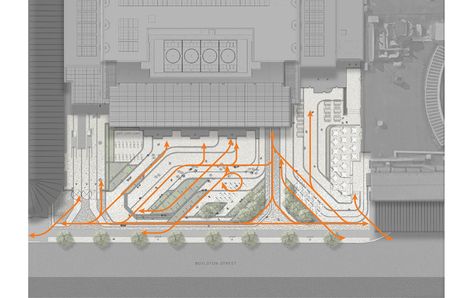 Landscape Plaza, House Garden Landscape, Landscape Architecture Plan, Landscaping On A Budget, Plaza Design, Train Station Architecture, Landscape Gardening, Factory Architecture, Campus Design