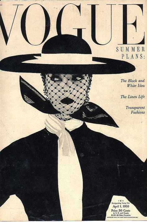 Vintage Vogue Covers, ポップアート ポスター, 1950s Hat, Mode Editorials, Vogue Vintage, Vogue Magazine Covers, Fashion Magazine Cover, Fashion Cover, Vogue Covers