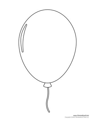 Ballon Template Free Printable, Balloon Template Pattern, Balloon Printable Templates, Balloon Template Free Printable, Balloon Outline, Birthday Writing, Birthday Coloring Page, Balloon Printable, Templates Birthday