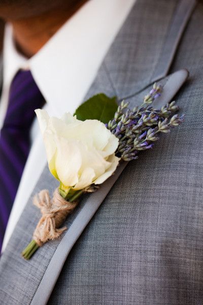 Purple Groomsmen, Lavender Boutonniere, Colin Cowie Wedding, Button Holes Wedding, Wedding Boutonnieres, Wedding Flower Ideas, Boutonniere Wedding, Lavender Wedding, Button Holes