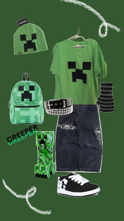 Minecraft Outfits, Creeper Outfit, Silly Clothes, Xmas Wishes, Creepers, Clothes