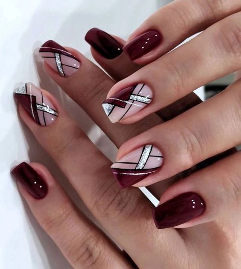 Warning: These nail art ideas may cause extreme jealousy and an overwhelming desire to promptly schedule your next appointment at the salon! So, if you’re not prepared to have the most enviable nails in town, it may be best to turn back now. . Nail Designs Cool, Maroon Nail Designs, Maroon Nail, Fancy Nail Art, Kids At Heart, Maroon Nails, Manicure Nail Designs, Fancy Nails Designs, Trendy Nail Art Designs