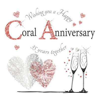 Coral Anniversary, 35th Wedding Anniversary Gift, Happy 35th Anniversary, Emerald Wedding Anniversary, Birthday Invitation Card Template, Wedding Anniversary Quotes, 35th Wedding Anniversary, Gold Envelope, Birthday Invitation Card