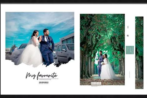 wedding album design 15 x 24 free Download 2022 Creative Album Design, Wedding Album Design Layout Templates, Creative Photo Collage Design, Wedding Album Cover Design Ideas, Marriage Album Design, Haldi Inspiration, Photo Album Design Layout, Wedding Album Design Layout, Album Background