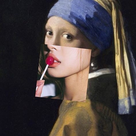 Julie Francesca (@juliefrancescaa) • Instagram photos and videos Lily Sullivan, Sarah Bahbah, Culture Collage, Girl With Pearl Earring, Modern Baroque, Girl With A Pearl Earring, Most Famous Paintings, Art Parody, Famous Paintings