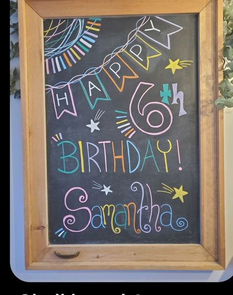 Birthday Chalkboard Art Ideas, Happy Birthday On Chalkboard, Whiteboard Birthday Ideas, Birthday Countdown Chalkboard Art, Happy Birthday Black Board, 18th Birthday Chalkboard Sign, Happy Birthday Blackboard Ideas, Birthday Party Chalkboard Sign, Blackboard Sign Ideas