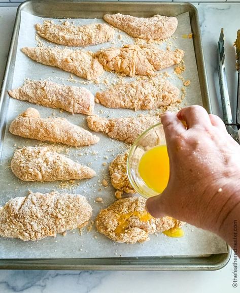 Bisquick Chicken Tenders, Peppercorn Ranch, Oven Fried Chicken Tenders, Chicken Fingers Recipe, Bisquick Chicken, Chicken Finger Recipes, Chicken Parmesan Recipe Easy, Air Fryer Chicken Tenders, Easy Chicken Parmesan