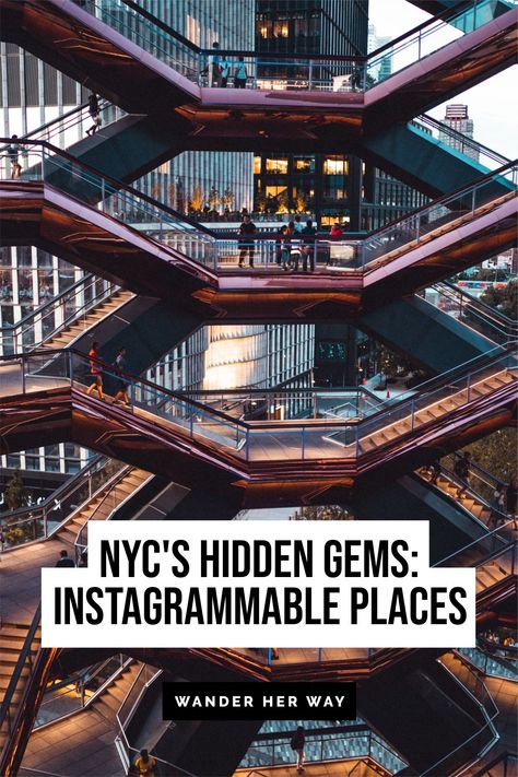 Explore the hidden gems of NYC and elevate your Instagram game with this guide to the 35 most Instagrammable places in the city. From colorful street art in Bushwick to charming cafes in Greenwich Village, discover unique spots that will make your feed stand out. With our helpful map, you'll have no trouble finding these picture-perfect locations. Uncover the beauty of New York City, one Instagram shot at a time. #NYC #HiddenGems #InstagrammablePlaces #PicturePerfect #NewYorkCity New York Hidden Places, Nyc Instagram Spots, New York Instagram Spots, Most Instagrammable Places In Nyc, Best Places To Take Pictures In Nyc, New York City Hidden Gems, New York Hidden Gems, Greenwich New York, Union Square Nyc