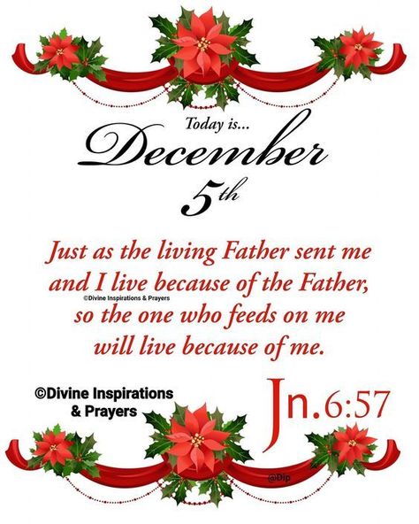 December 5 Blessings, December Bible Quotes, December Quotes Christmas, Belly Excercise, December Greetings, December Prayers, Christmas Scriptures, December Blessings, Hello December Images