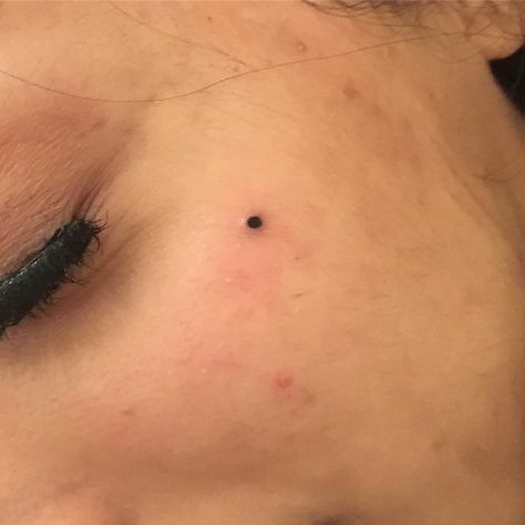 Permanent makeup cosmetic beauty mark Face Moles Beauty Marks Aesthetic, Beauty Mark Above Lip, Tattooed Beauty Mark, Beauty Mark Tattoo Face, Tattoo Beauty Mark, Tattoo Moles On Face, Face Moles Beauty Marks, Beauty Marks Aesthetic, Mole Tattoo Face