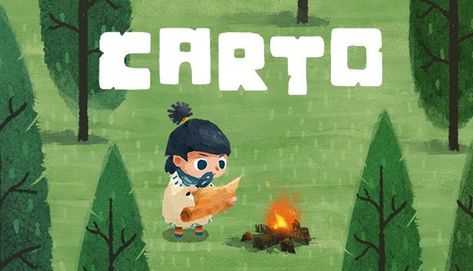 Carto is a chill adventure game wrapped around a unique, world-shifting puzzle mechanic. Star Illustration, Reading Games, Game Title, Paper Games, Game Ui Design, Adventure Games, Game Themes, Unique Puzzles, Adventure Game