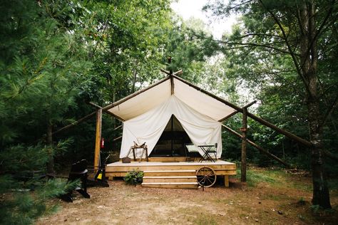 Whispering Springs Wilderness Retreat, Tent Living, Wall Tent, Go Glamping, Backyard Camping, Safari Tent, Luxury Tents, Luxury Camping, Camping Glamping