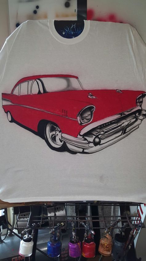 Blood red Airbrush Clothes, Airbrush Art, Red Tshirt, Art Tools, Custom Clothes, Custom Shirts, Trucker Hat, Red, T Shirt