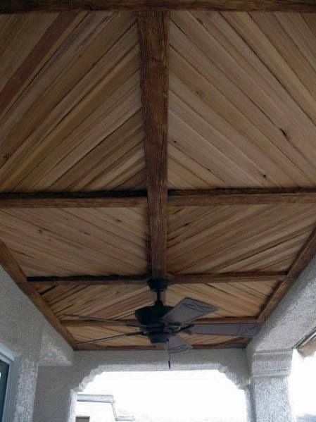 Top 50 Best Patio Ceiling Ideas - Covered Outdoor Designs Porch Ceiling Ideas, Patio Ceiling Ideas, Patio Ceiling, Porch Kits, Fake Wood, Porch Ceiling, Building A Porch, Faux Wood Beams, Plafond Design